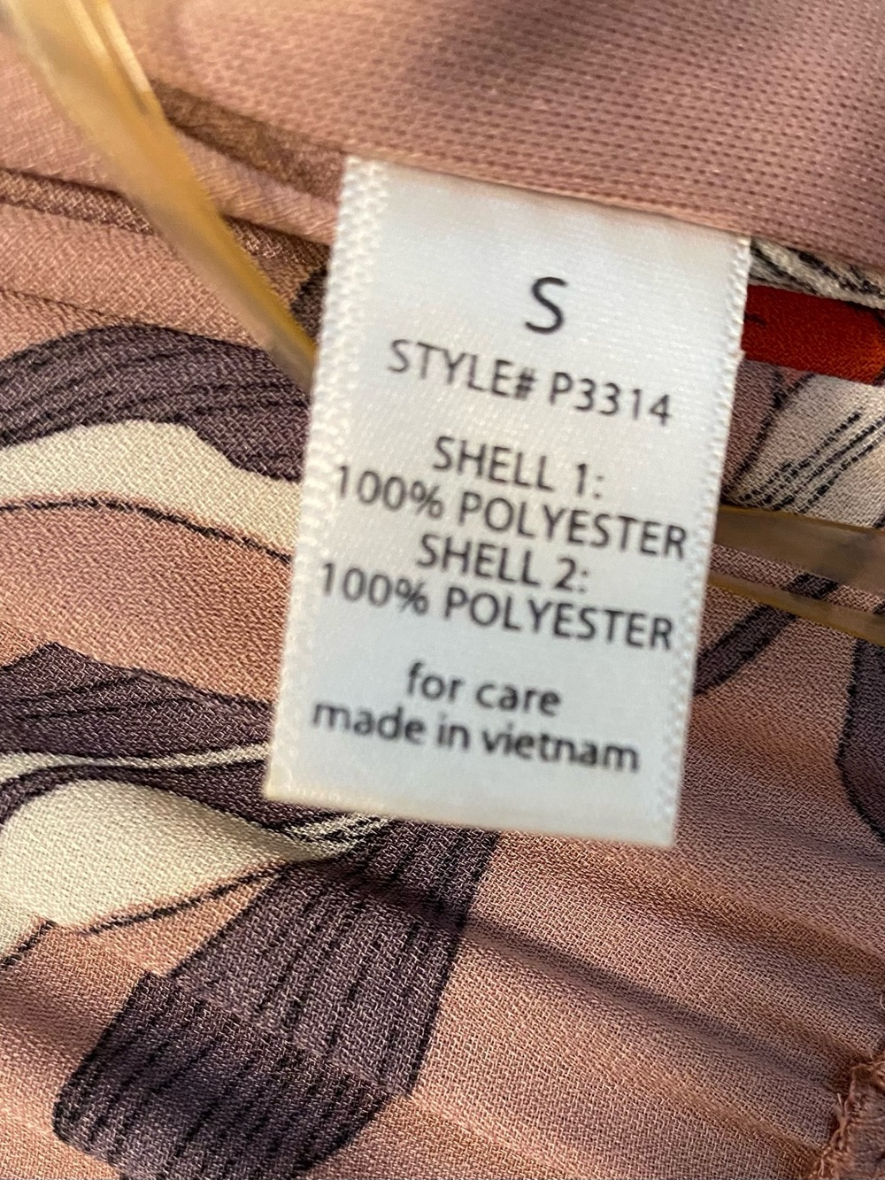 Active USA Mauve Floral Wrap-Front Wide-Leg Jumpsuit Size Small New - Picture 8 of 8